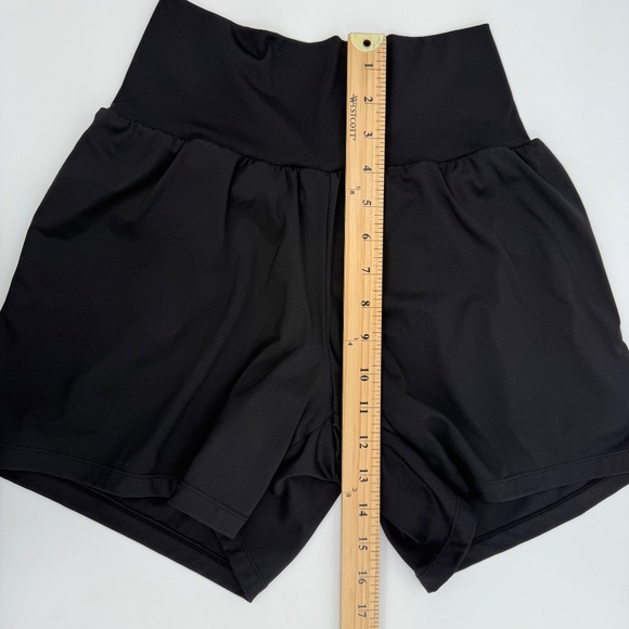 Halara Shorts Women Small Black HighWaist Stretch Performance Active Gym Workout - Picture 7 of 9
